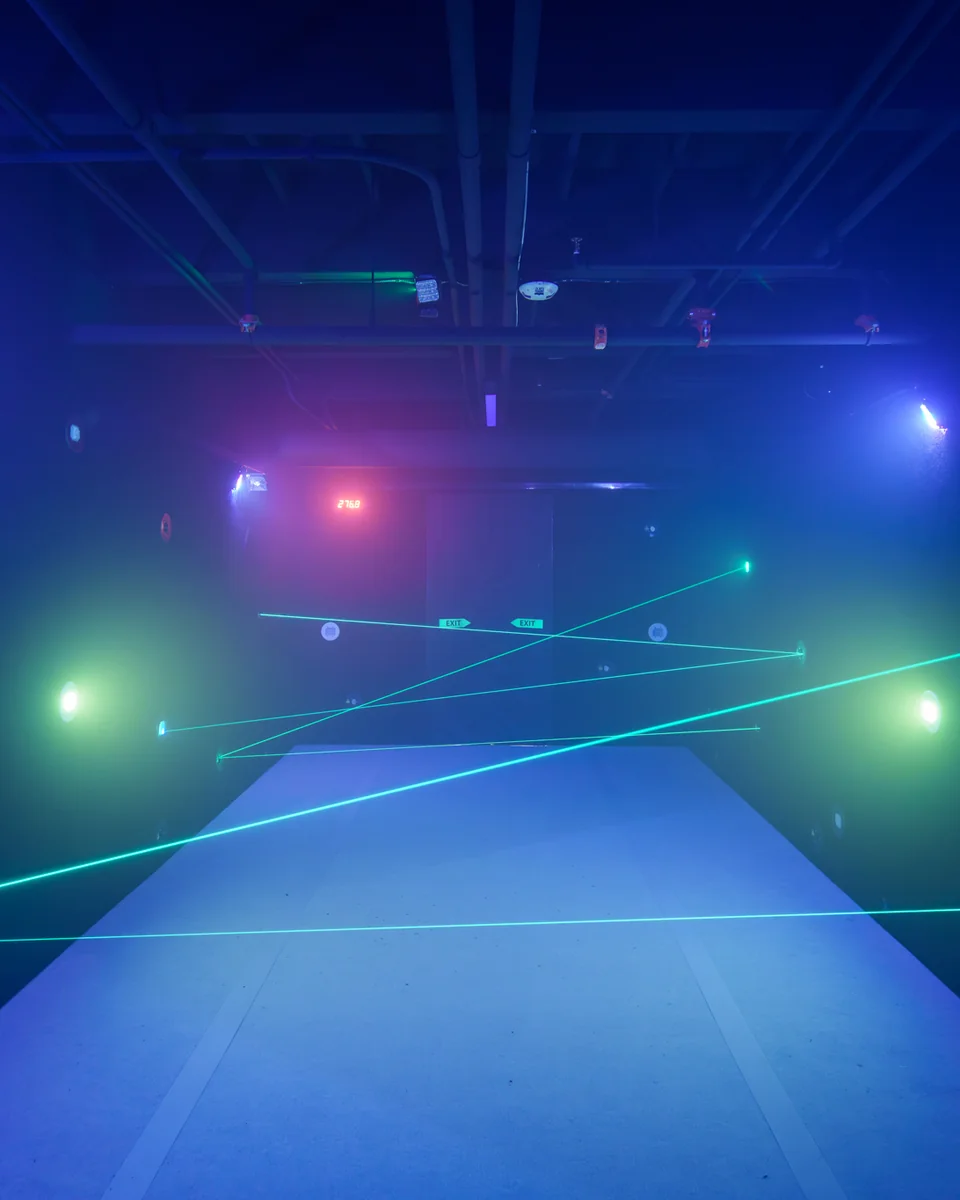 Laser Maze exhibit at MoFun