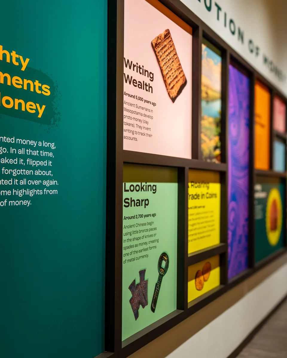 Money Timeline exhibit at MoFun
